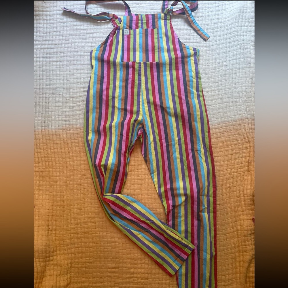 RARE Rainbow Striped Dungaree Yaks